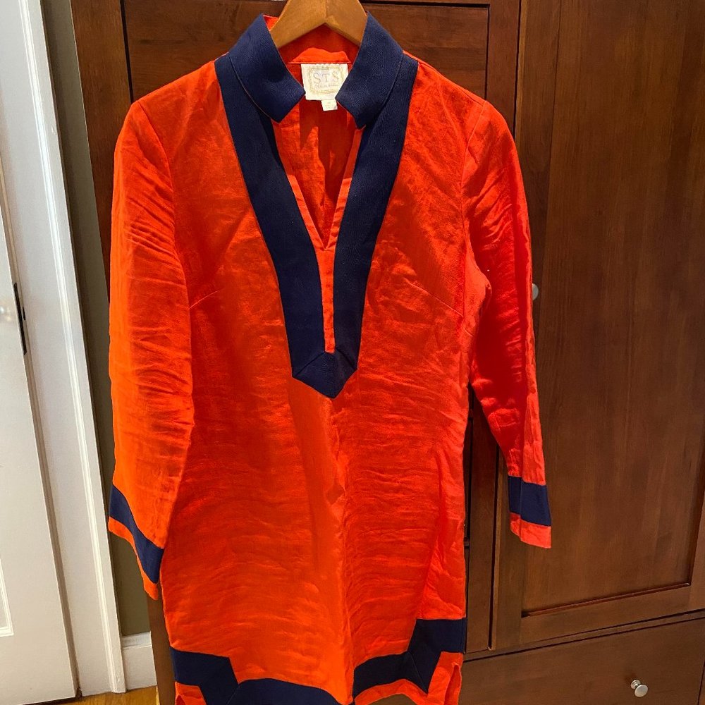 Sail to Sable Red Tunic Dress